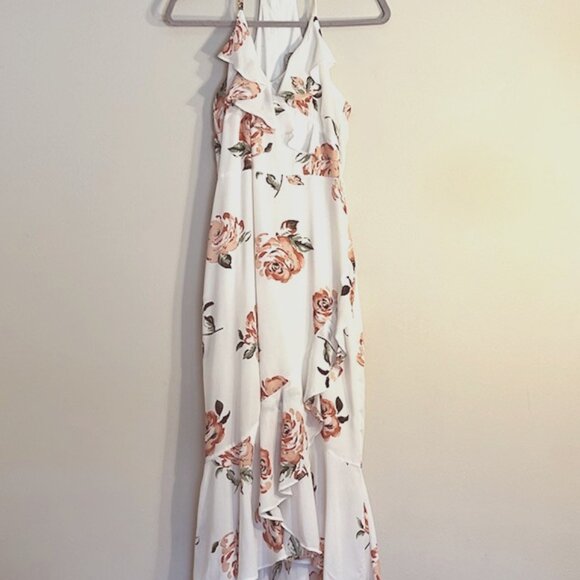 Spaghetti Strap Ruffled Midi Dress - Picture 1 of 3